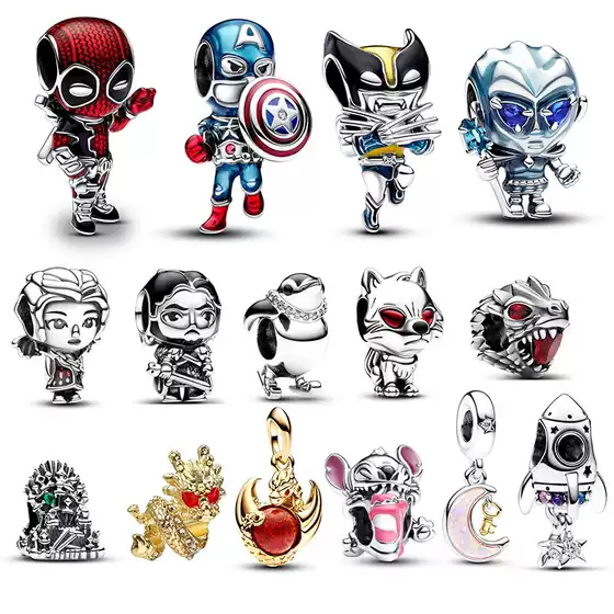 H New Dynamic Mwei Cartoon Spider Z Man Series Pendant Diyb Wolf Accessories Factory Wholesale