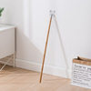 Bamboo Solid Wood Clothes Drying Rod for Home Use, Wooden Clothes Hanger Rod for Drying Clothes