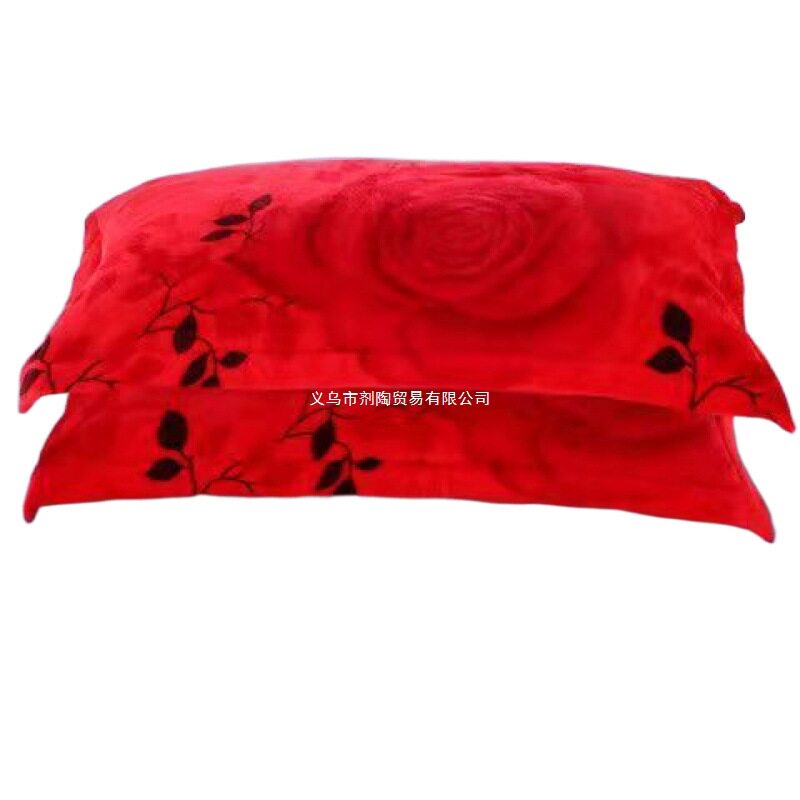 [Coral Velvet Pillowcase] ​​Flannel Pillowcase Plus Velvet Pillow Cover Bed Pillowcase Winter Warm Stuffed Pillow Cover
