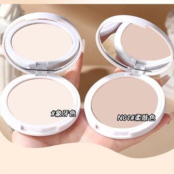 Flower Powder Cake Morning Mist High-Definition Makeup Setting Powder Oil Control Long-Lasting Makeup Concealer Waterproof and Sweat-Proof Non-Removing Makeup Powder Cake