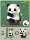 Игрушка Panda gift tiny particle assembly building blocks, совместимая с трехмерной головоломкой Lego, подарочные строительные блоки на тему панды mini 8