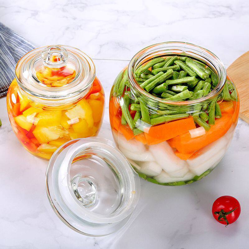 Sealed Jar Glass Bottle Glass Jar Household Food Pickle Food Grade Pickled Pickle Pickle Jar Storage Jar