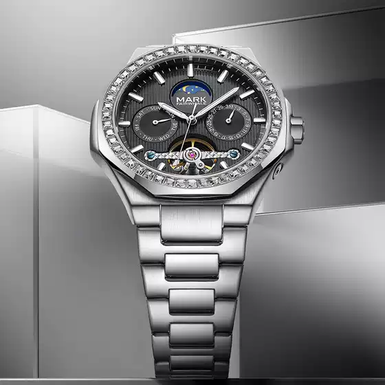 Mark Waffee Mark Fairwhale Brand Multifunctional Business Retro Tourbillon Automatic Mechanical Watch