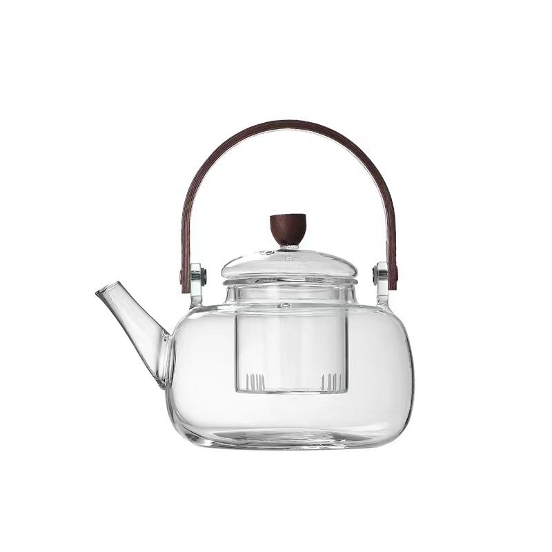 Cross-Border Herbal Tea Kettle, Glass Health Pot, Bamboo Handle Kettle, Glass Teapot, Electric Ceramic Stove, Tea Kettle
