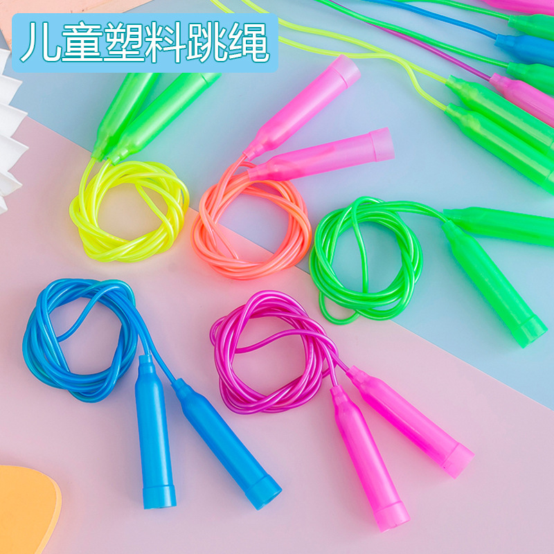 children's plastic skipping rope beginners outdoor fitness s...