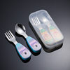 Cute Children's Cartoon 316 Stainless Steel Tableware suit Maternal and Infant Products Baby Training Fork Spoon Portable suit ABS