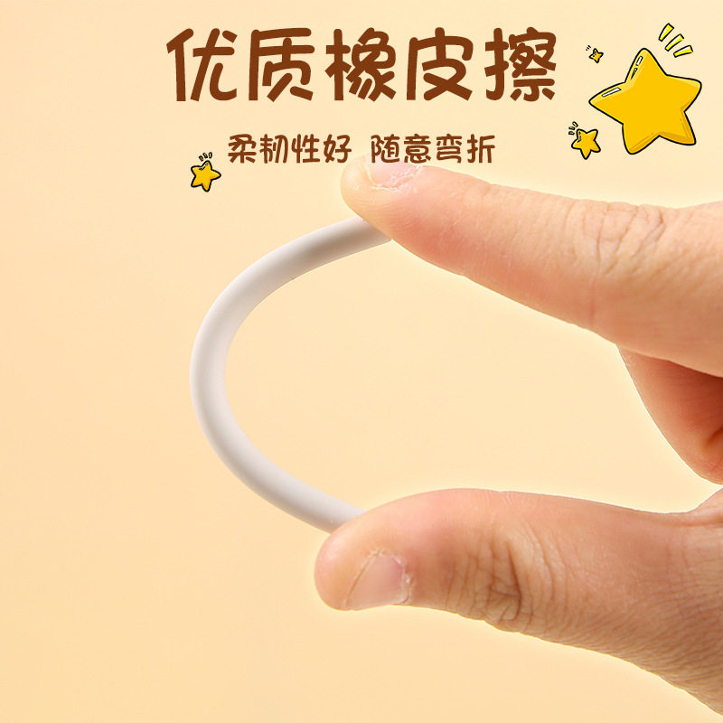 Pen-shaped creative push eraser replaceable refill primary school children retractable push-type art eraser wholesale