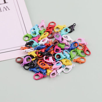 DIY accessories 302 small metal color alloy paint Macaron lobster key chain