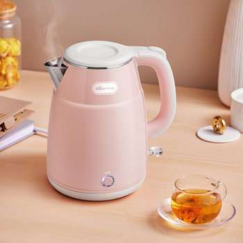 Bear/Little Bear Zdh-R15U1 Electric Water Kettle 1.5L Large Capacity Health-Preserving Stainless Steel Double-Layer Anti-Scalding
