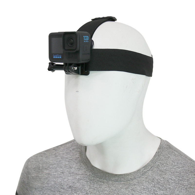 GOPRO sports camera trembles live broadcast accessories head-mounted mobile phone fixed bracket non-slip three rubber headband