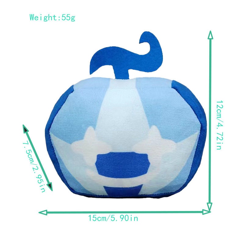 跨境新款恶魔果实玩具bloxfruits游戏周边毛绒公仔盒子动物玩偶