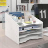 File Rack Desktop Storage Rack Office Supplies Folder A4 Double Clip Folder File Column Paper Cutting Storage Box