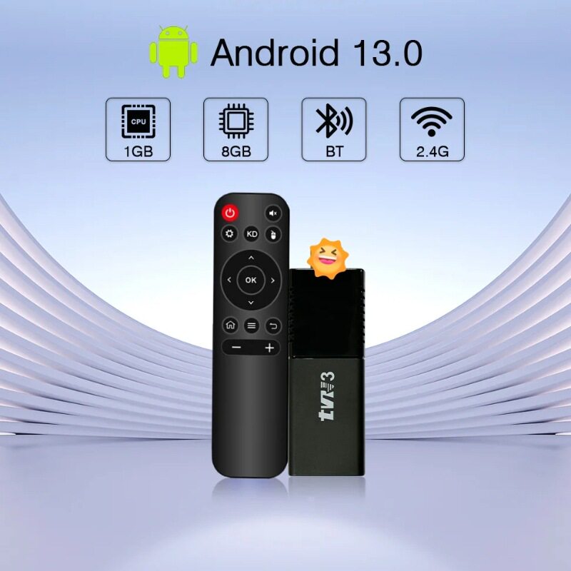 Cross-Border New Model Tvr3 Foreign Trade Box Network Set-Top Box Wifi Android 15.0 4K Video Player Tvbox