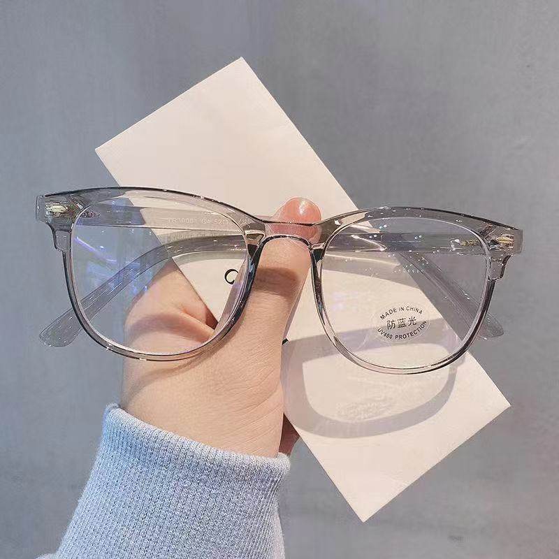 New Anti-Blue Light Glasses Frame Trendy Student Plain Glasses Suitable for Prescription Korean Style Plain Glasses Wholesale