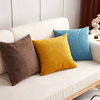 Modern Light Luxury Style Pillow Case Living Room Sofa Cushion Solid Color Pillow Chair Large Backrest Office Waist Pillow Case