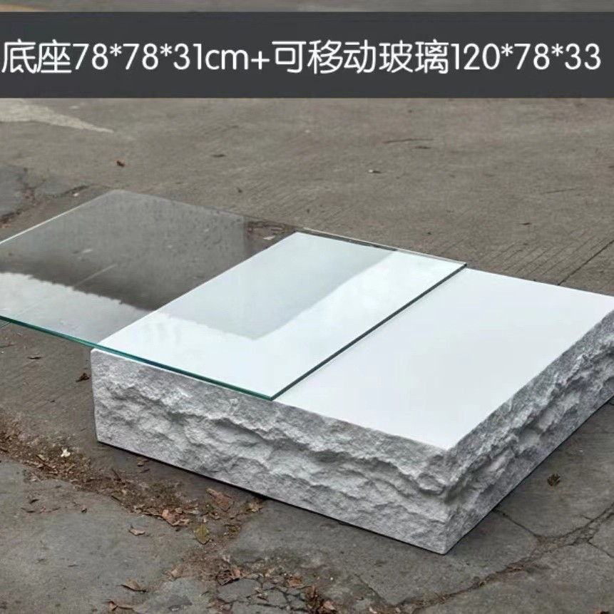 高白色石 + サーフェス超白ガラス