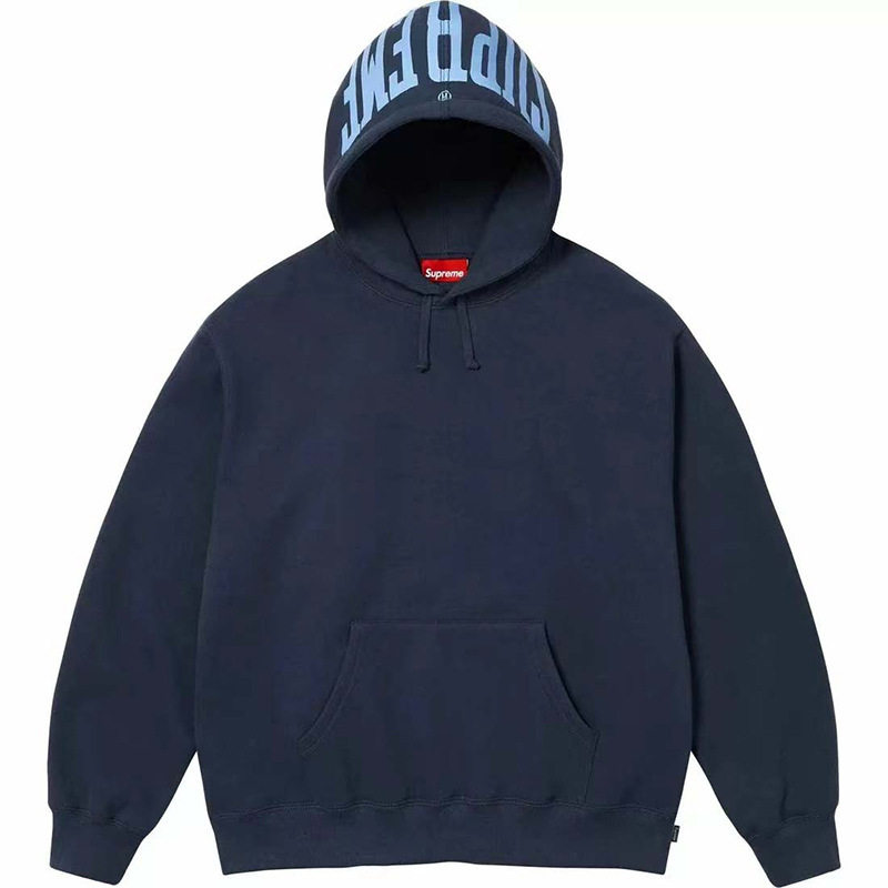 Satin Appliqué Hooded Sweatshirt American Street Fashion Brand Letter Embroidered Sweatshirt Men