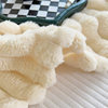 Rabbit Fur Blanket, Solid Color, Winter Bedding, Thickened and Warm, Milk Velvet Blanket, Flannel Throw Blanket, Nap Blanket, Sofa Blanket