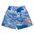 White cloud blue