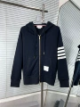 Navy blue sweatshirt jacket