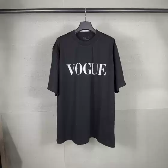 Paris Correct Edition B Home 24 New VOUE Lighthouse Co-printed Loose Sports Men's and Women's Short-sleeved T-shirt