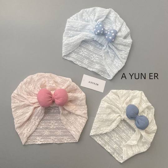 婴儿帽子夏季薄新生婴幼儿可爱公主胎帽宝宝无骨护囟门洋气印度帽