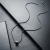 L004-C【Колье цилиндрической формы】Черный