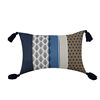 Cross-border Bohemian Ethnic Style Pillow Cushion Cover Blue Tassel Pillow Cover Sofa Pillow Cover