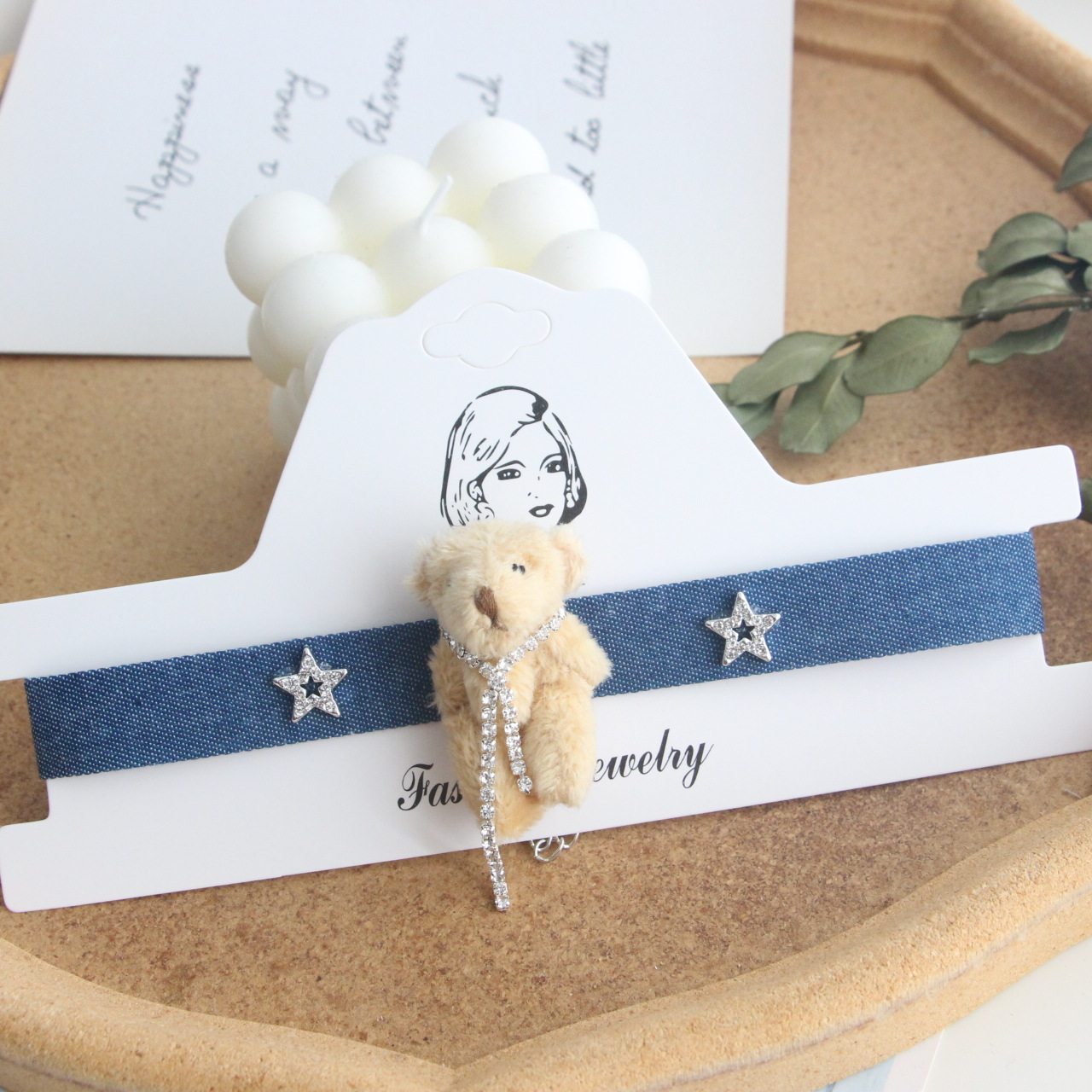 Millennium Style Spice Choker Necklace Love Dopamine Y2K Clavicle Chain Star Denim Sweet Cool Chain Collar