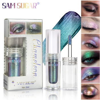 Makeup SAM SUGAR Chameleon Pearlescent Liquid Eyeshadow Phantom Color Brightening Fine Flash Festival Stage Makeup Cross Border