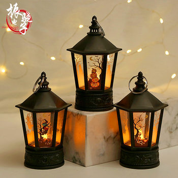 Halloween pumpkin lantern LED children's Portable Lamp Christmas Festival Party campus activity atmosphere decoration