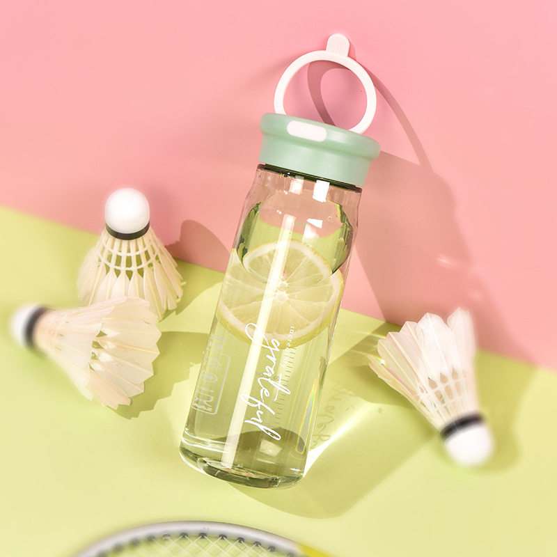 新款便携户外运动水杯男女商务直身塑料杯批发创意活动礼品随手杯