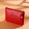 [Unisex] Coin Purse Women's 2021 New Litchi Zipper Coin Bag Solid Color PU Soft Leather Card Bag