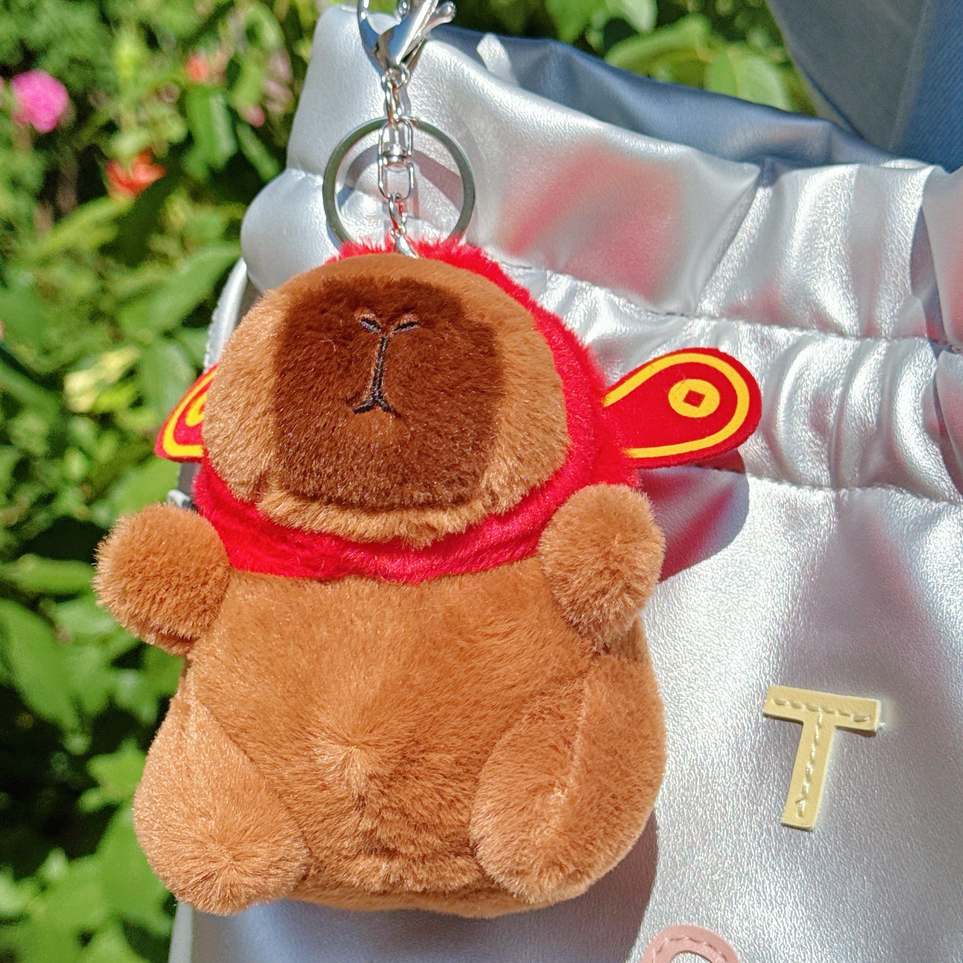 可爱卡皮巴拉公仔水豚鼠毛绒玩具玩偶钥匙扣书包挂件抓机娃娃批发