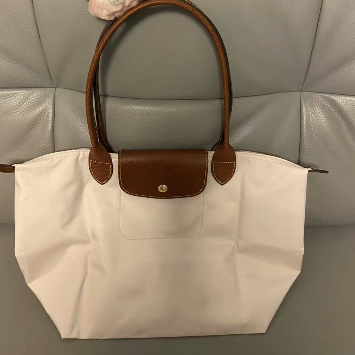 Cross-border Longxiong bag classic tote bag versatile folding bag ladies handbag long handle shoulder bag dumpling bag