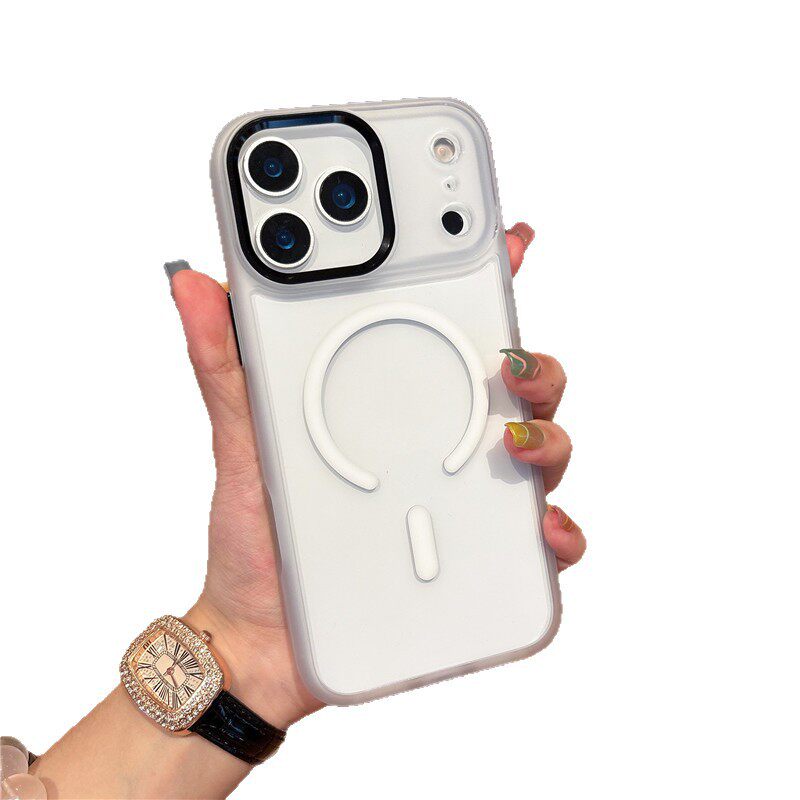 Golden Shield Magnetic Suction Suitable for Iphone17Promax Mobile Phone Case Apple 17 Metal Eagle Eye Transparent Anti-Fall Protective Cover