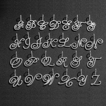 New European and American hip-hop flower body grass body letter pendant melon seed buckle Cuban chain necklace jewelry letter pendant wholesale