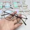 New Style Acetate Core Crystal Leg Retro Metal Eyeglass Frame, Anti-Allergy for Teenagers, Polygonal Glasses