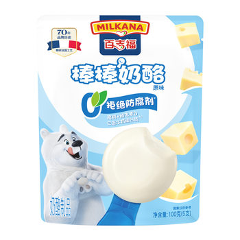 Baijifu Bangbang Cheese Children's Baby Cheese Sticks High Calcium Snacks 100g Nutritional Imported Cheese Sticks Wholesale