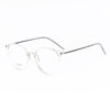 Foreign trade ultra-light thin Korean style Oval myopia plastic steel glasses frame female titanium feet ins artistic student glasses frame 8016