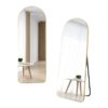 Household Full-length Mirror Dressing Mirror Floor-standing Wall-mounted Floor-standing Mirror Metal Net Red Slimming Clothing Store Fitting Mirror Wholesale