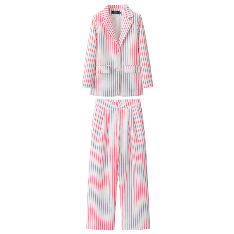 小西装复古外套修身时尚2026春秋季女韩版休闲设计感上衣西裤套装