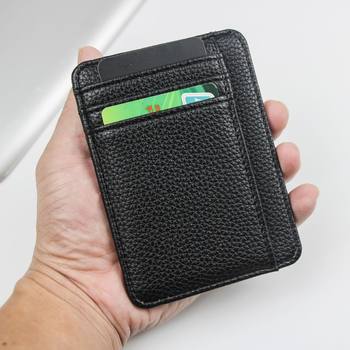 New men's and women's PU leather card bag compact and exquisite multifunctional ultra-thin driver's license bank card holder card holder wholesale