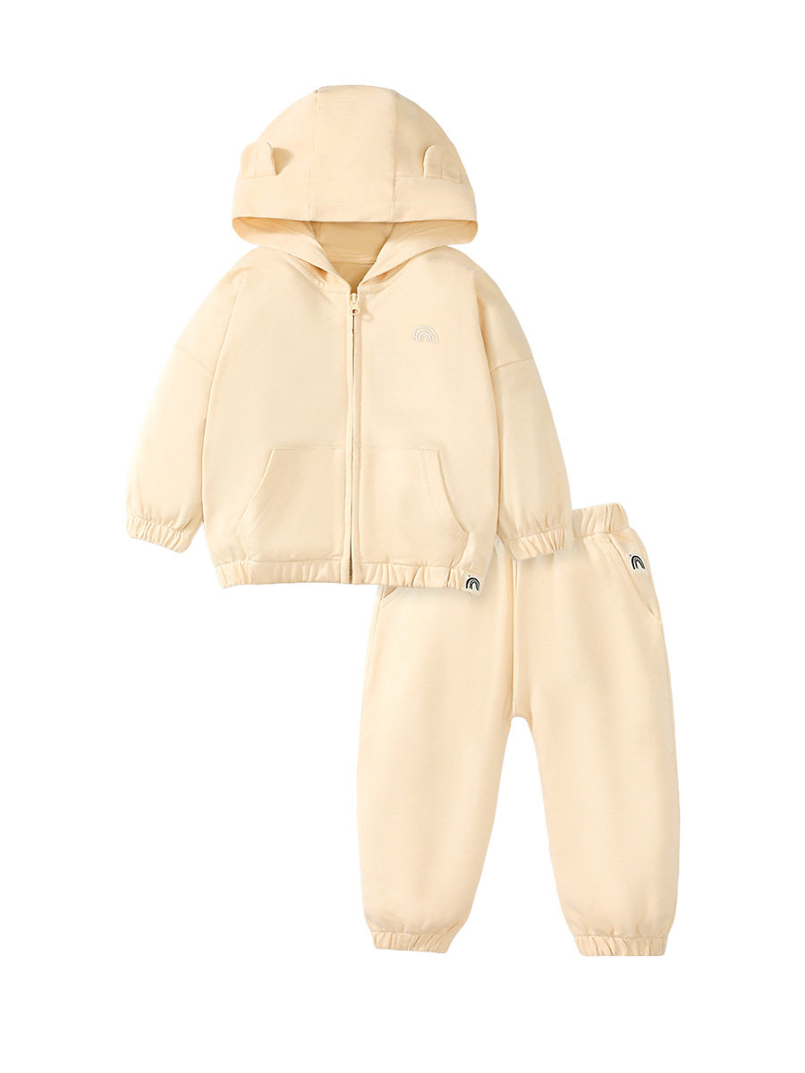 New Girls' Hoodie Set, Fashion Kids' Outfit, Cotton Autumn Long-sleeve Set