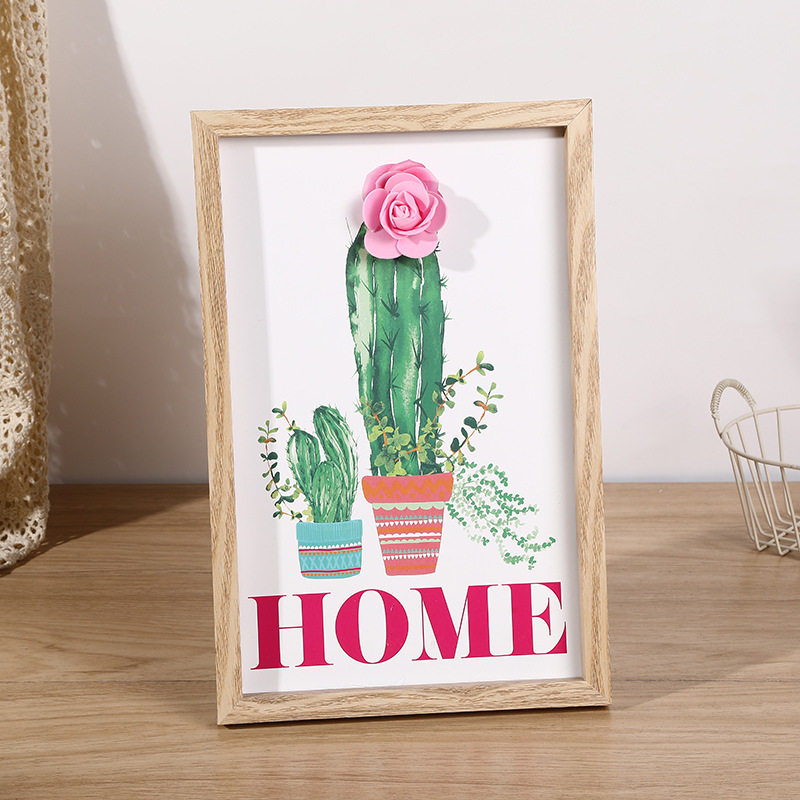 Factory wholesale in stock a4 photo frame desktop wooden decoration Table 11-inch photo frame living room decoration