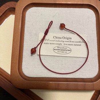 Thin Red Rope Ultra-Fine Hand-Woven Anklet for Couples, Faded Bracelet for Besties in Their Zodiac Year, Transfer Bracelet and Anklet