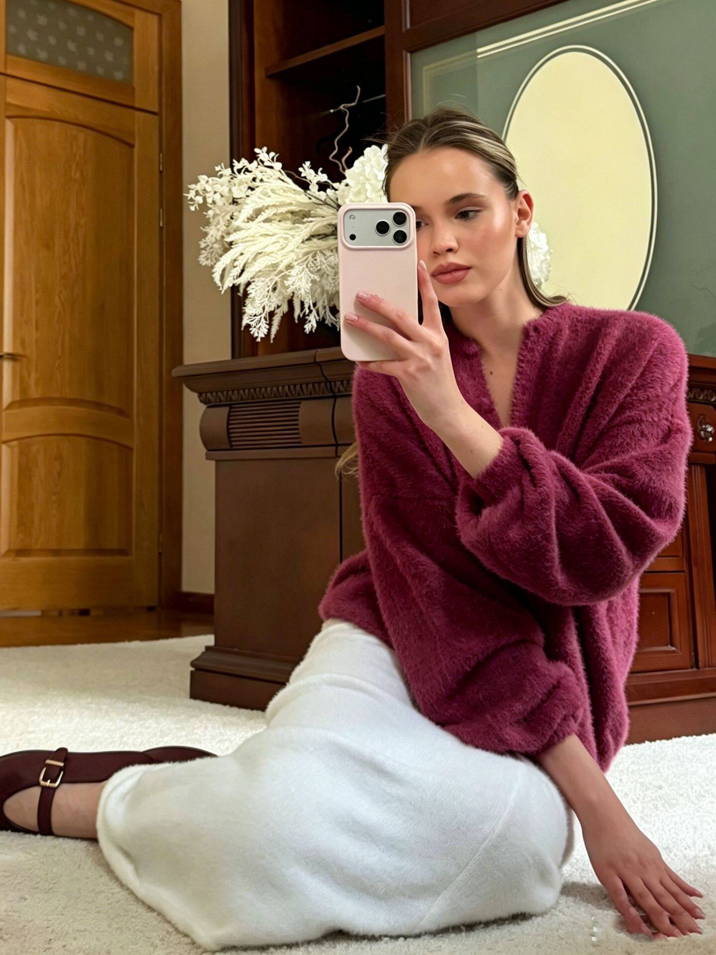 Womens Oversized Knit Cardigan Soft Faux Fur Round Neck Casual Style Versatile Sweater for Everyday Wear Wholesale