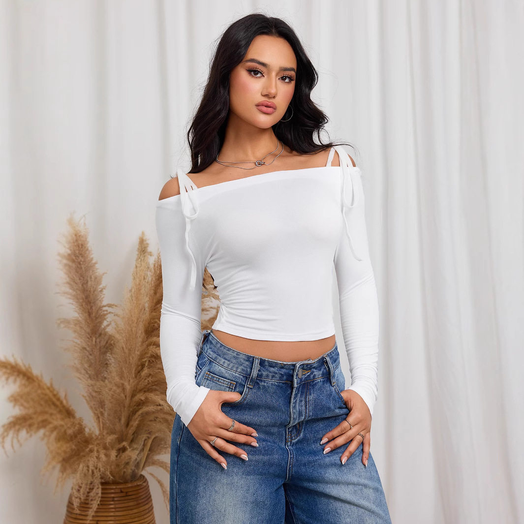 Basic Womens T Shirt Minimalist Design Short Sleeve Versatile Style Spring Summer Fashion Wholesale Available