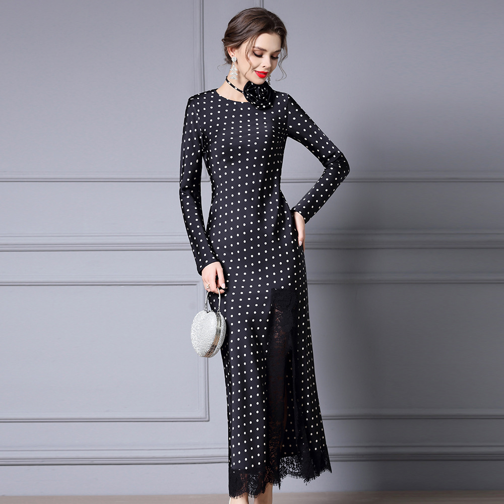 (Mới) Mã A9653 Giá 2990K: Váy Đầm Liền Thân Dáng Dài Nữ Shtdc Dáng Ôm Body Gợi Cảm Sexy Hàng Mùa Xuân Thu Đông Thời Trang Nữ Chất Liệu Ren G06 Sản Phẩm Mới, (Miễn Phí Vận Chuyển Toàn Quốc).