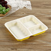 Spot Disposable Takeaway Fast Food Box Microwaveable Japanese Food Grade Plastic Pp Three-Compartment Packed Lunch Box